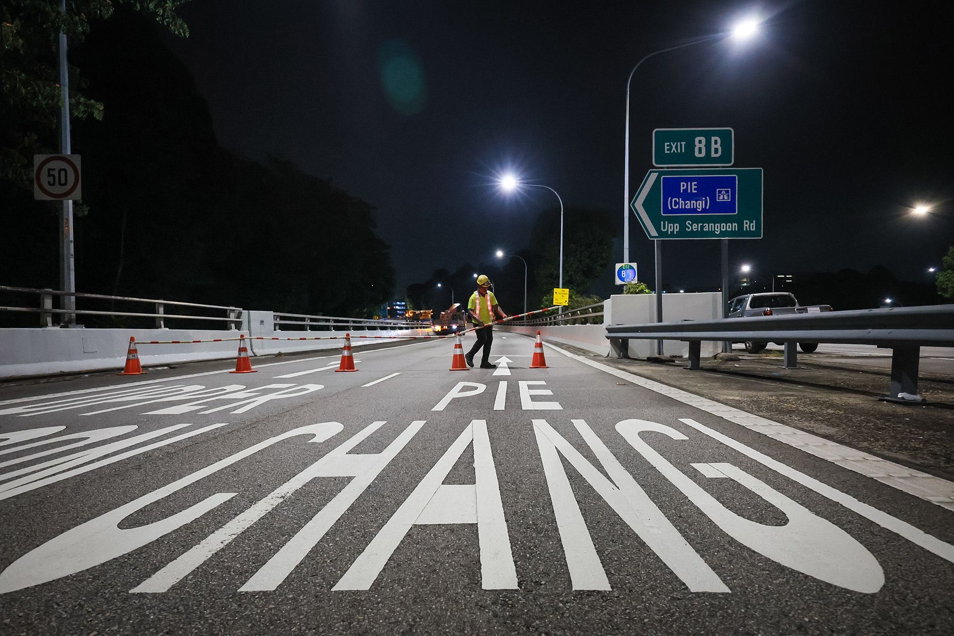 The slip road from the CTE to PIE was closed off just after midnight on Nov 12, 2025.