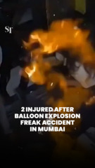 CCTV captures shocking balloon explosion inside Mumbai lift which injured 2 people